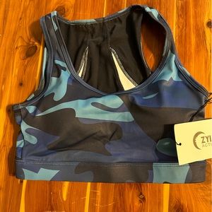 Zyia Sports Bra blue camo